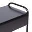 Narrow Side Table with Storage Wire Rack