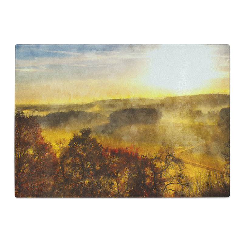 Sunrise over the Meadow Chopping Board, 28.5cm W x 39cm L