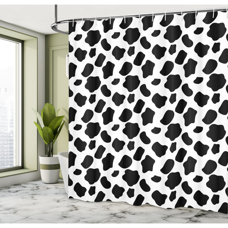 Shower Curtain with Hooks Included, 84"H x 69"W
