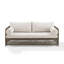 75.75'' Wide Straight Metal Patio Sofa with Cushions