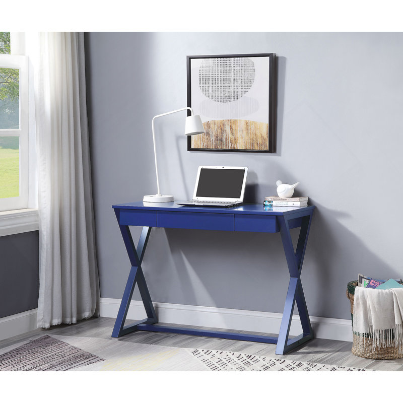 Bureau d'écriture Nalo, finition bleu crépuscule OF00173
