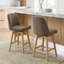  Tabouret de bar rotatif à hauteur de comptoir Bisto-122925084