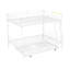 Full XL Over Queen Metal Bunk Bed With Trundle, White
