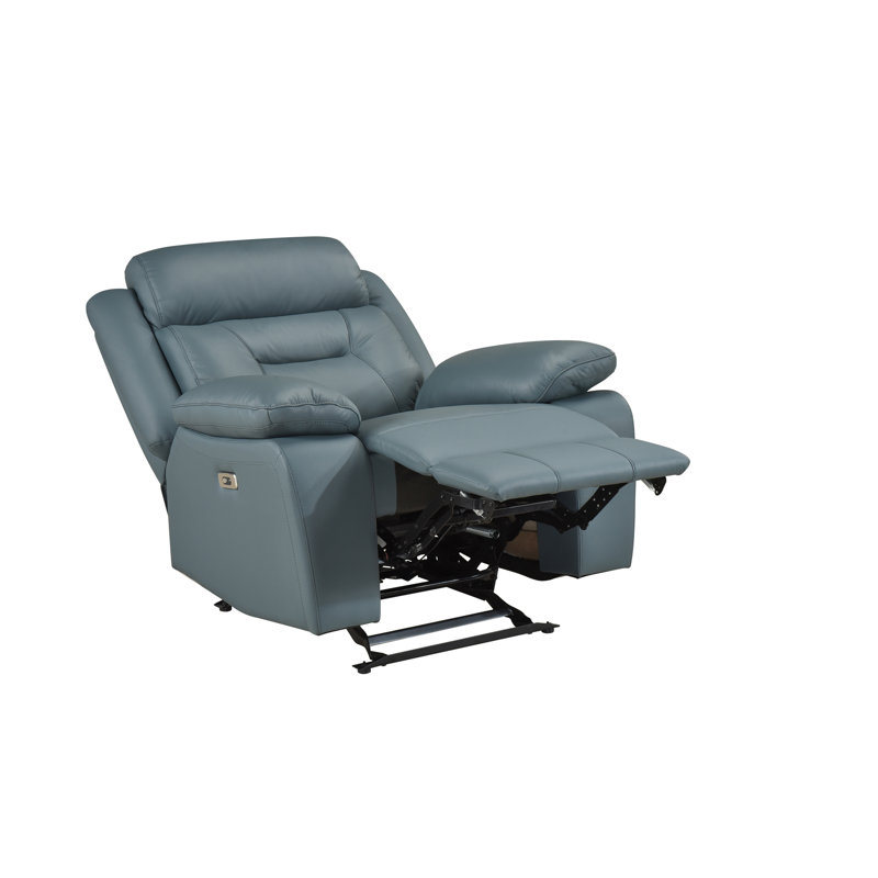 Fauteuil inclinable électrique, bleu-gris, Blue-Grey