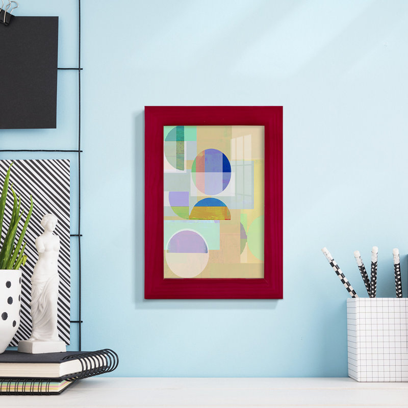 Frenk Demi IV, reproduction d'art encadrée, Rouge, H 6 po x l 4 po x P 1 po