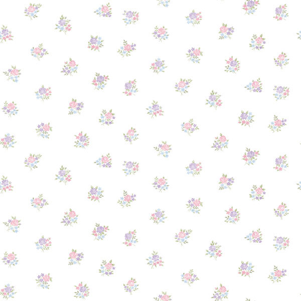 Narrows Country Cottage Floral Motif 10m x 53cm Wallpaper Roll