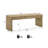 51 Inch Oak Finish Wood Bench-1829747554-1829747564