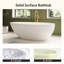 Baignoire de trempage autoportante 67 po 67 po avec surface verticale et texture verticale