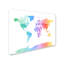 « aquarelle map of the world » par michael tompsett, impression sur toile tendue-15722323