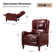 Ensemble de 2 fauteuils inclinables en cuir véritable 28,75 po Neliyah