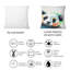 Drôle d'ours panda noir et blanc - Coussin décoratif pour enfants-362839064