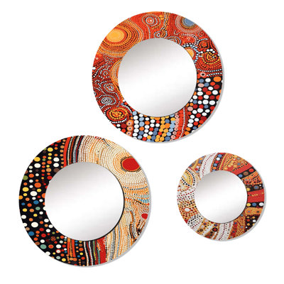 Lorenzina Metal Round Mirror