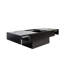 Table basse avec plateau coulissant, table centrale avec compartiment de rangement caché, table extensible pour le salon-142777016