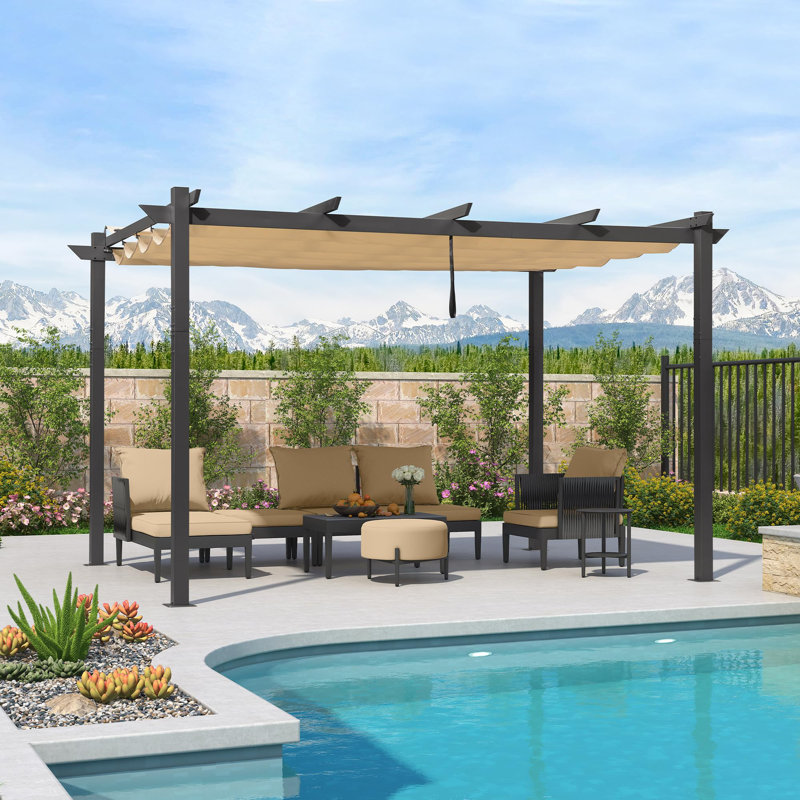 Aluminium Pergola, 13.1ftx 9.8ft