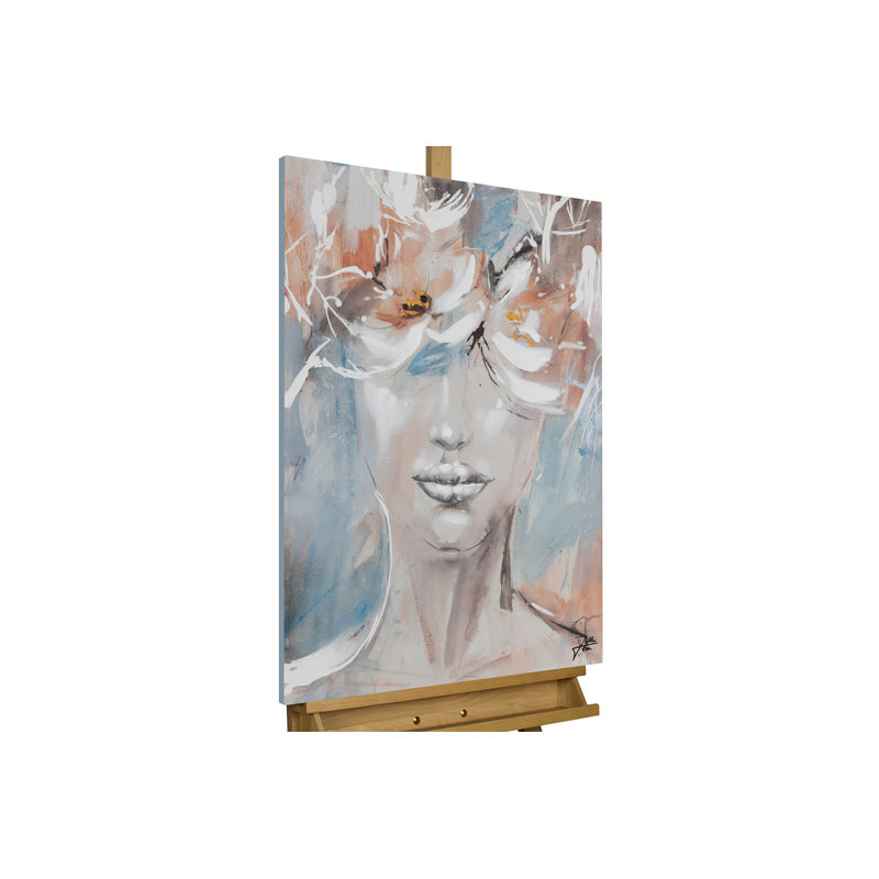 Hand-painted summer night's fairy tale acrylic painting