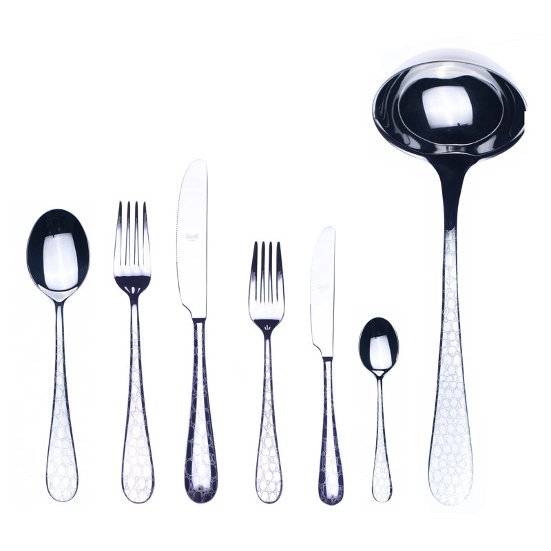 Ensemble de couverts Coccodrillo - 39 pièces - Acier inoxydable, Argent argent
