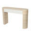 Table d'entrée, deux tiroirs à poignées cachées, console, assemblage facile, pour le couloir, le salon, le canapé derrière