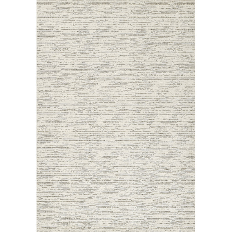 Tapis ivoire en coton Momeni Haim, Rectangle 5 pi 3 po x 7 pi