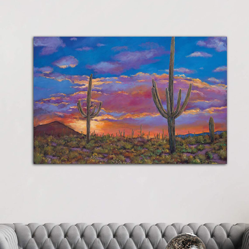 Southern Arizona Evening by Johnathan Harris - Wrapped Canvas Painting, 66.04 cm H x 45.72 cm W x 1.91 cm D