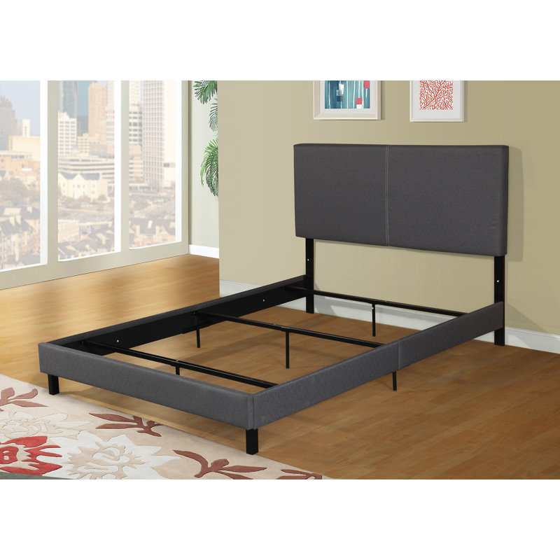Courtnie Upholstered Standard Bed, Gray