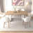 Modern Farmhouse White Oak Extendable Dining Table - Seats 6 to 10, Long Reversible Table for Kitchen or Conference-2018202592-2018202597