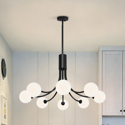Luminaires de salle à manger à 6 lumières de style lustre moderne Spoutnik