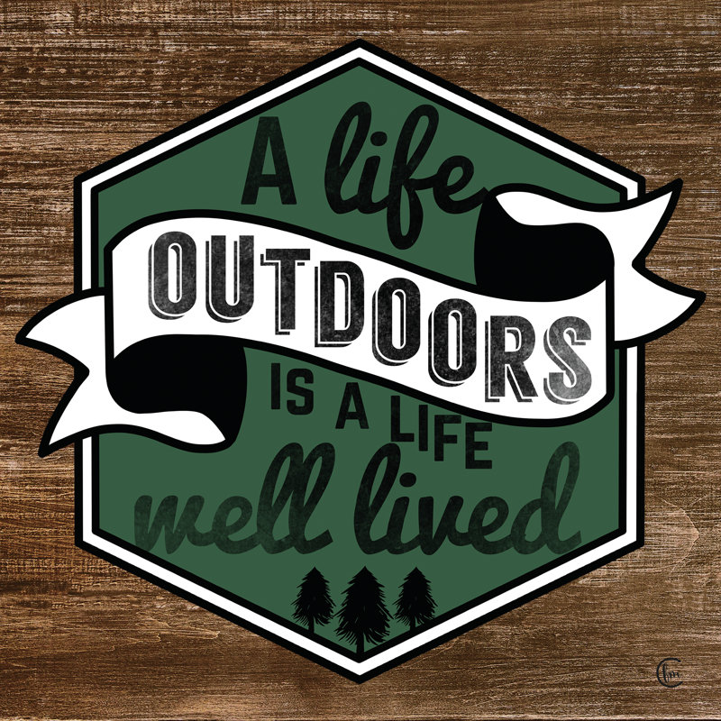 «Outdoor Life» par Fearful Made Creations - impression, White Floater Framed Canvas, Non, H 12 po x l 12 po
