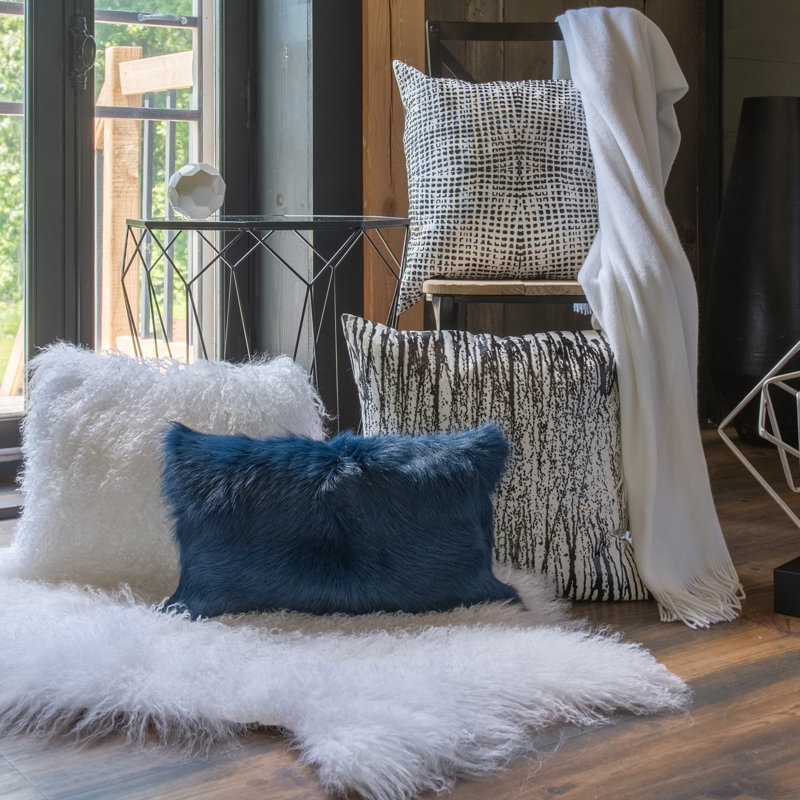 Coussin décoratif en coton 100% Karg, Noir