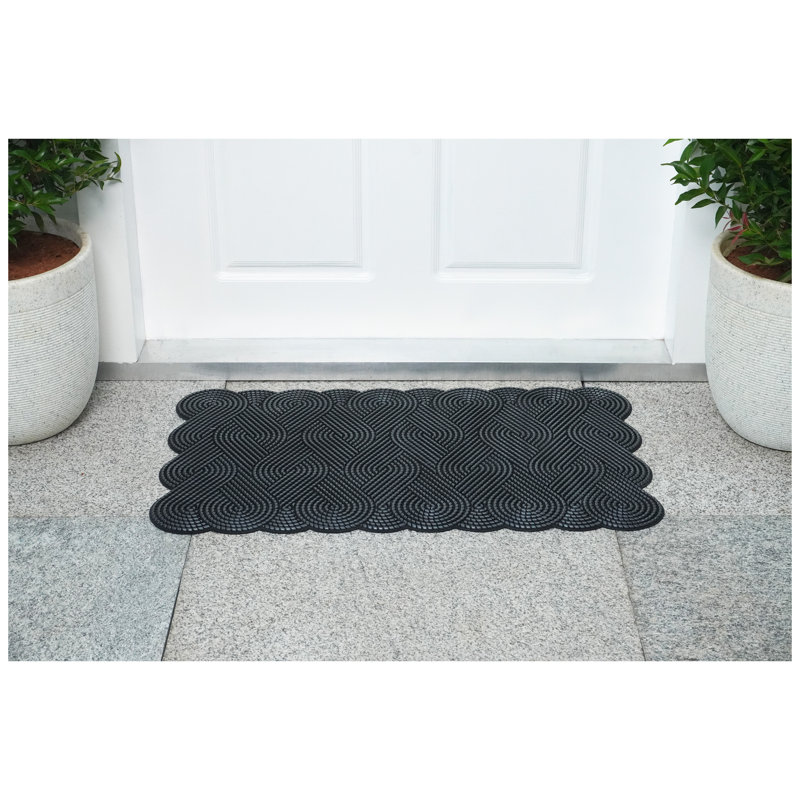 Tapis cuivre cuivré noué 18 po x 30 po, Argent argent