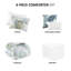 Édredon bleu très grand, 100% coton, coussins décoratifs tressés, oreiller facile à entretenir,-120469795