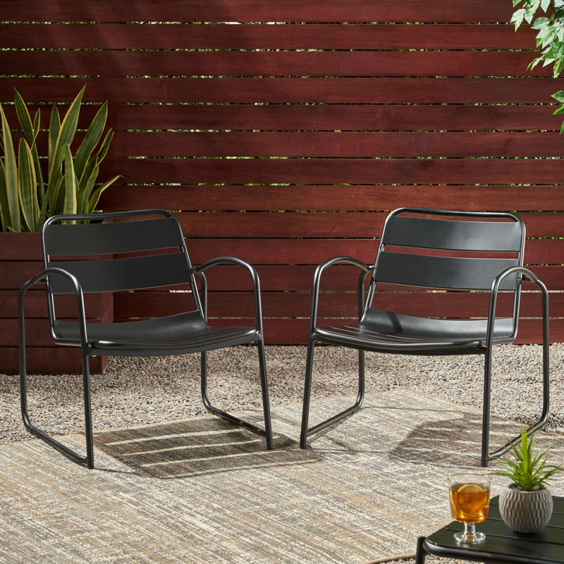 Chaise CONRAD, Noir mat