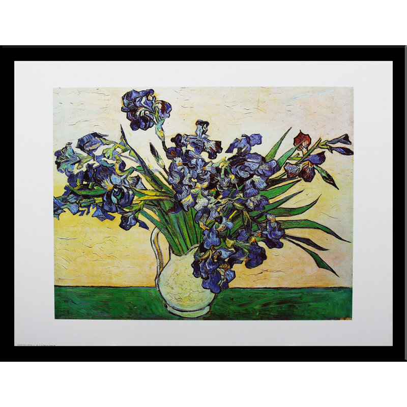 «Iris - Strauss 1890» par Vincent Van Gogh, reproduction d'art encadrée