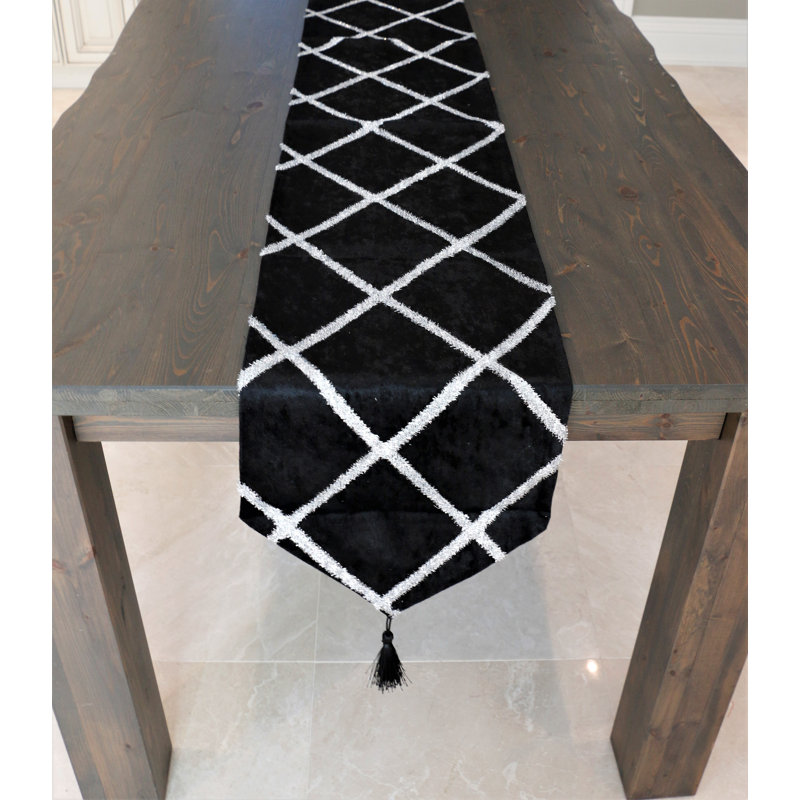 Chemin de table Bottorff, Noir