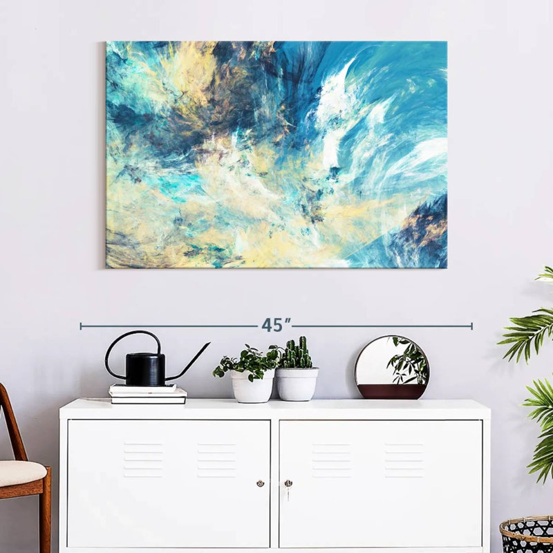 Avery Frosty Dynamic Abstract, 26" H x 39" W