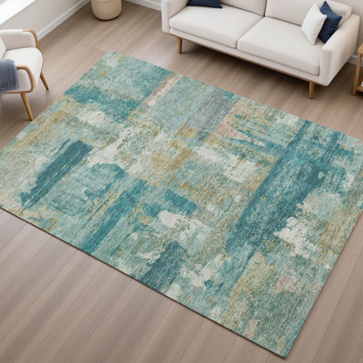 Premium Machine Washable Mayfield AMF2147 abstract Rug