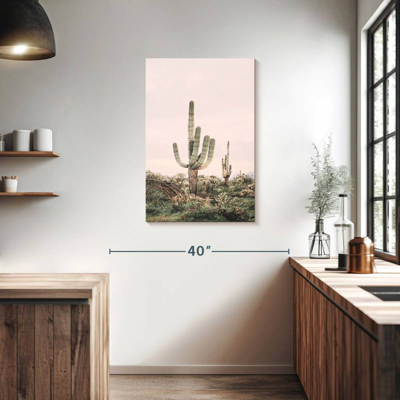 Harnek Blush Shy Cactus, 36" H x 24" W