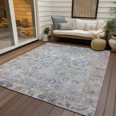 Tapis intérieur / extérieur lavable à la machine Sky Xhevrie