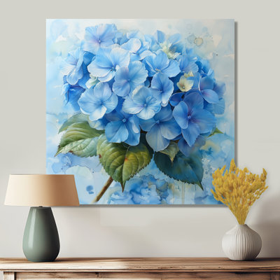 Soft Blue Hydrangea Serenade II - Hydrangea Wall Decor