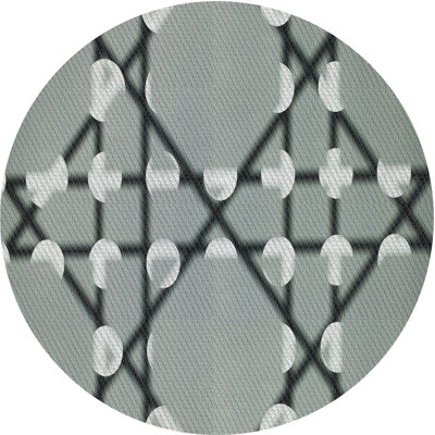 Tapis gris tissé à la machine