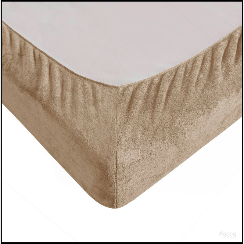 Ensemble de draps 4 pièces, Taupe, Housse de couette grand + 3 pièces supplémentair