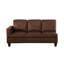 Canapé modulaire en L en microfibre brun foncé en forme de L faisant face à la droite-90686472-87463991