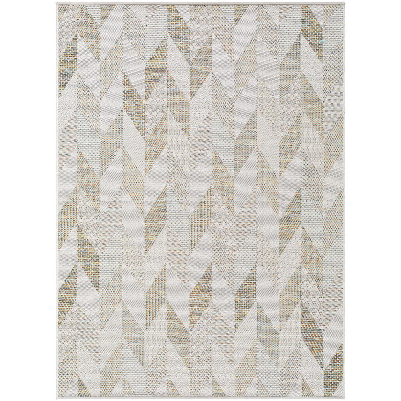 Chiang Machine Woven Indoor/Outdoor Area Rug, Rectangle 7'6" x 10'