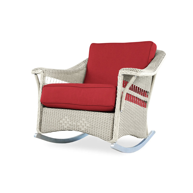 Nantucket Outdoor Rocker Chair, Linen, Callen Celadon