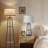 Modern 3-Tier Shelf Floor Lamp With Adjustable Color Temperature, Tripod Wood Base And Convenient Side Table For Living Room, Bedroom And Office