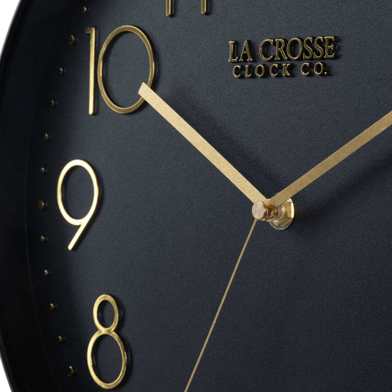 Horloge murale 12 po Paxton, Black
