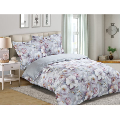 French Radisson Pastel Floral Pattern Sateen French Radisson Pastel Floral Pattern Duvet Cover