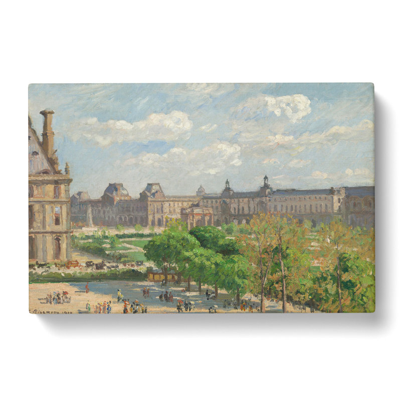 Place Du Carrousel In Paris by Camille Pissarro - Wrapped Canvas, 40cm H x 60cm W x 3cm D