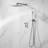 Cube 2-Function Thermostatic Complete Shower Faucet Set-134155024