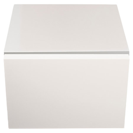 Gavan 114.3 cm W Bedside Table, Pure White