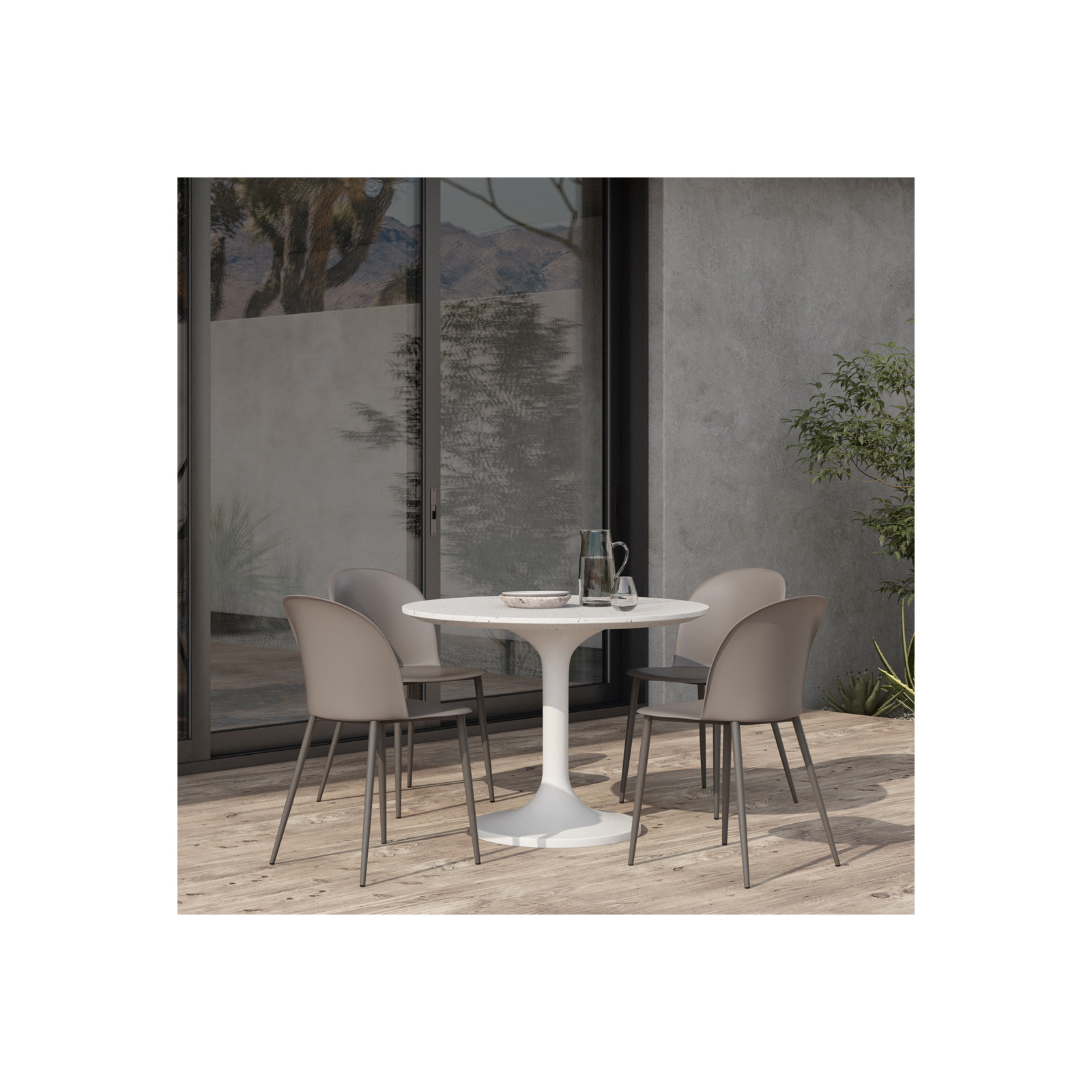 Lourdes 39.4'' Round Dining Table